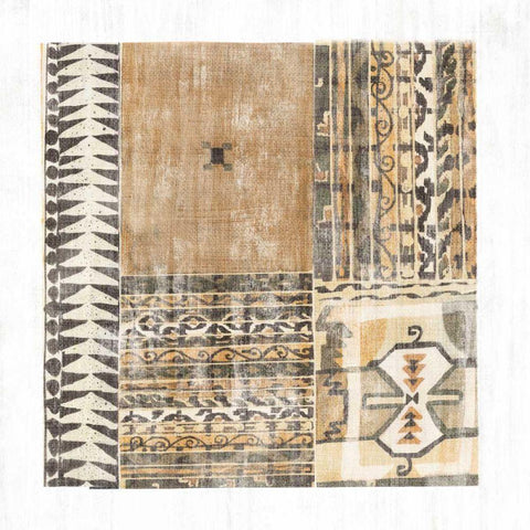 Fragments from Afar I White Modern Wood Framed Art Print by Wild Apple Portfolio