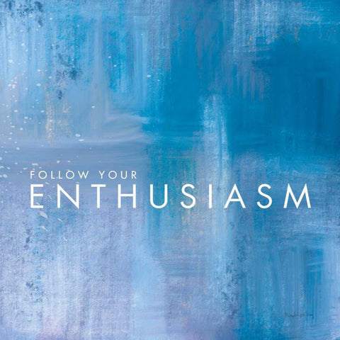 Enthusiasm White Modern Wood Framed Art Print with Double Matting by Charro, Mercedes Lopez
