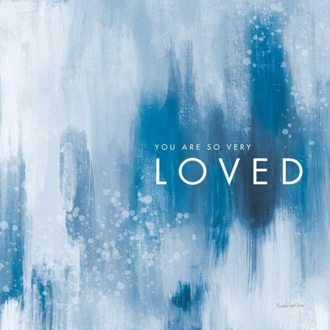 Loved Black Modern Wood Framed Art Print by Charro, Mercedes Lopez