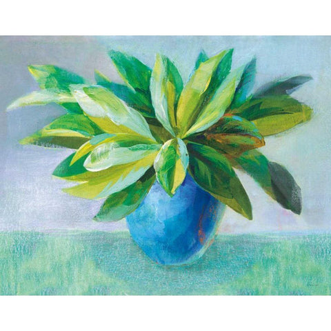 Plant Still Life White Modern Wood Framed Art Print by Nai, Danhui