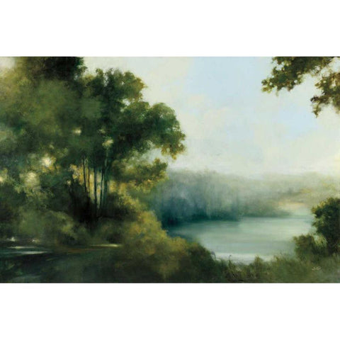 Sylvan View Black Modern Wood Framed Art Print with Double Matting by Purinton, Julia