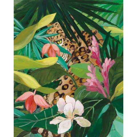 Hidden Jungle II Gold Ornate Wood Framed Art Print with Double Matting by Purinton, Julia