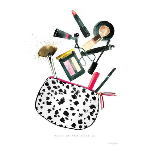 Make it Up I Black Modern Wood Framed Art Print with Double Matting by Charro, Mercedes Lopez