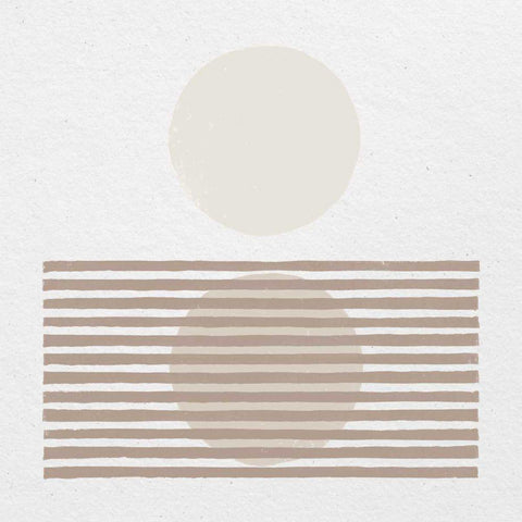 Reflection I Neutral White Modern Wood Framed Art Print with Double Matting by Hershey, Moira