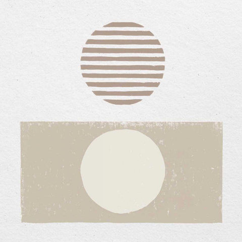 Reflection II Neutral White Modern Wood Framed Art Print with Double Matting by Hershey, Moira