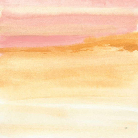 Turmeric and Sand II Black Modern Wood Framed Art Print with Double Matting by Paschke, Chris