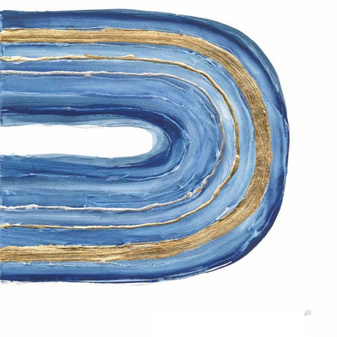 Gilded Rainbow II Gold Ornate Wood Framed Art Print with Double Matting by Paschke, Chris