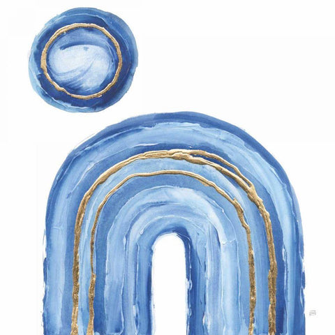 Gilded Rainbow III Black Ornate Wood Framed Art Print with Double Matting by Paschke, Chris