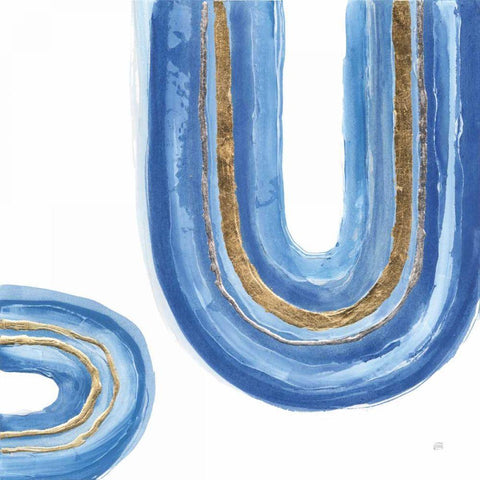 Gilded Rainbow IV Gold Ornate Wood Framed Art Print with Double Matting by Paschke, Chris