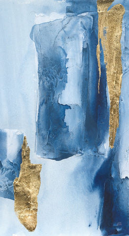 Glacier III Crop White Modern Wood Framed Art Print with Double Matting by Paschke, Chris