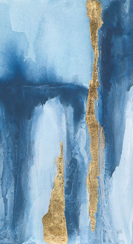Glacier IV Crop White Modern Wood Framed Art Print with Double Matting by Paschke, Chris