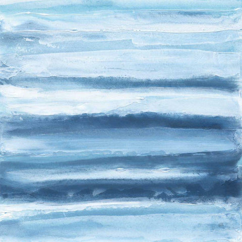 Stripes II White Modern Wood Framed Art Print by Paschke, Chris