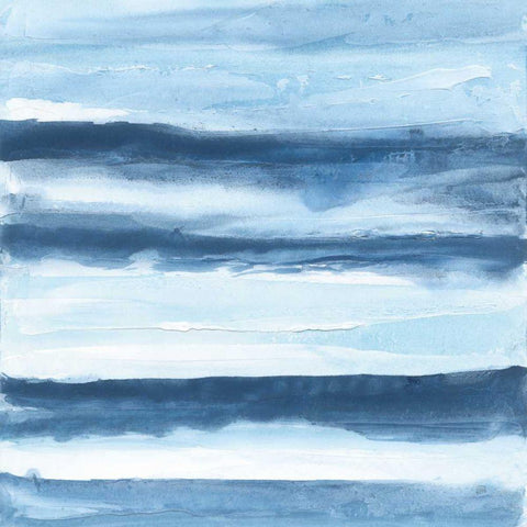 Stripes IV White Modern Wood Framed Art Print by Paschke, Chris