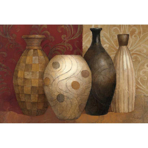 Timeless Vessels Black Modern Wood Framed Art Print with Double Matting by Hristova, Albena