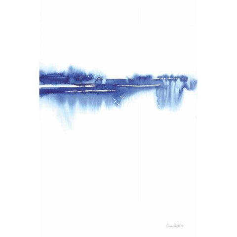 Blue Horizon II Gold Ornate Wood Framed Art Print with Double Matting by Valle, Aimee Del