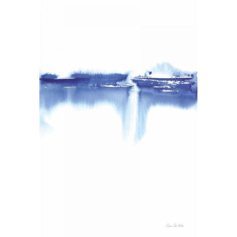 Blue Horizon III Black Modern Wood Framed Art Print by Valle, Aimee Del