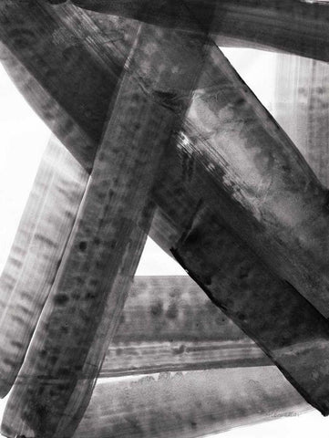 Under the Bridge II Dark White Modern Wood Framed Art Print with Double Matting by Hristova, Albena