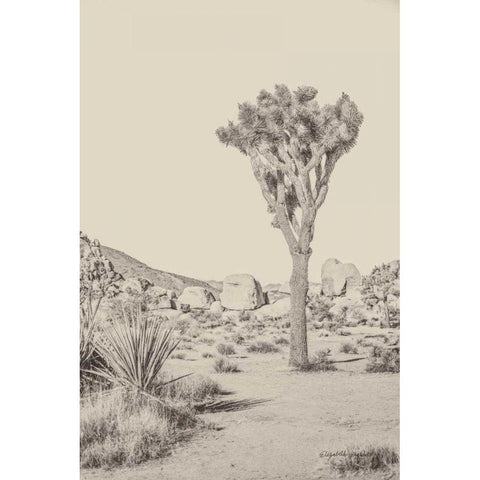 Joshua Tree III Neutral Black Modern Wood Framed Art Print by Urquhart, Elizabeth