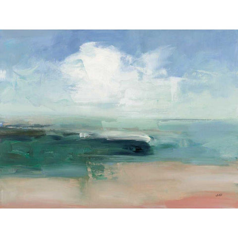 Big Clouds from the Shore White Modern Wood Framed Art Print by Purinton, Julia