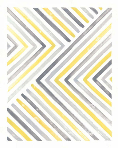 Desert Sunset I Yellow Gray Black Ornate Wood Framed Art Print with Double Matting by Marshall, Laura