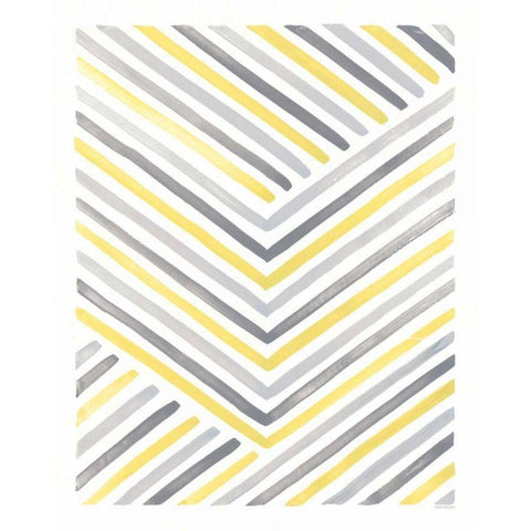 Desert Sunset IV Yellow Gray White Modern Wood Framed Art Print by Marshall, Laura