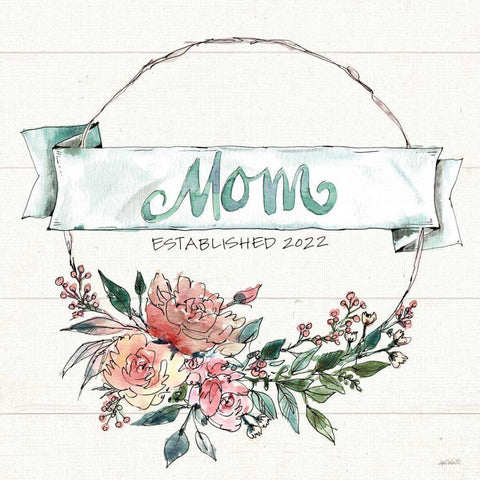 Country Love V Mom Black Modern Wood Framed Art Print with Double Matting by Tavoletti, Anne