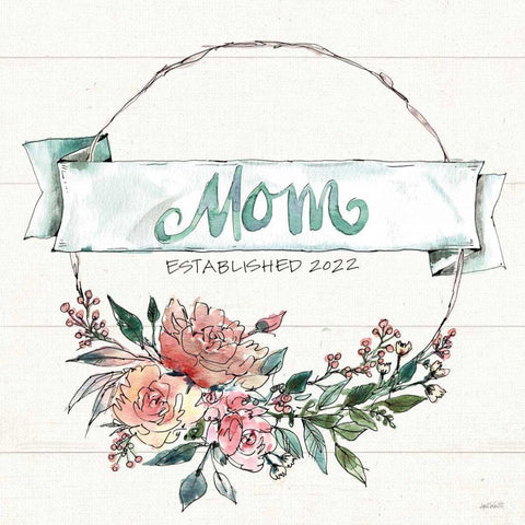 Country Love V Mom Black Ornate Wood Framed Art Print with Double Matting by Tavoletti, Anne