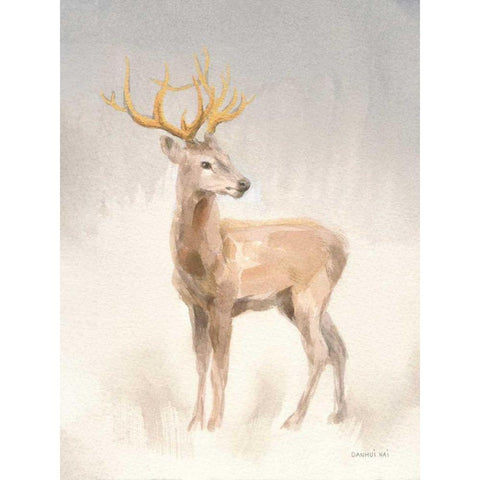 Regal Wild II Gold Ornate Wood Framed Art Print with Double Matting by Nai, Danhui