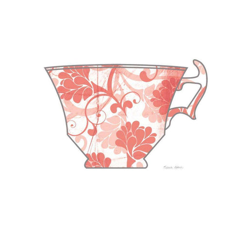 Bright Garden Cafe II White Modern Wood Framed Art Print with Double Matting by Aldrich, Belinda