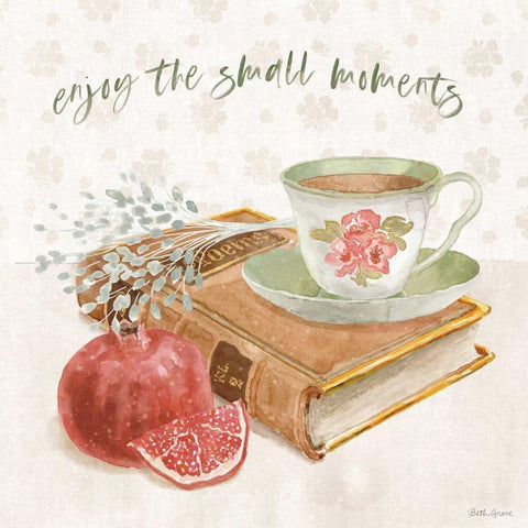 Cottage Charm VI Black Ornate Wood Framed Art Print with Double Matting by Grove, Beth