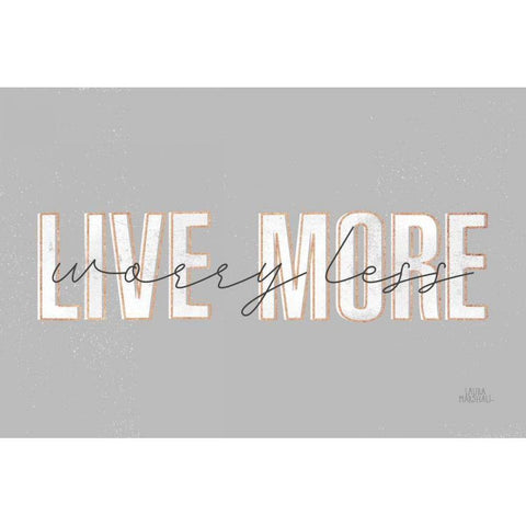 Morning Affirmations II Gray Horizontal Black Modern Wood Framed Art Print by Marshall, Laura
