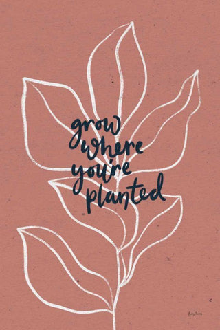 Balance II Leaves Black Ornate Wood Framed Art Print with Double Matting by Thorns, Becky