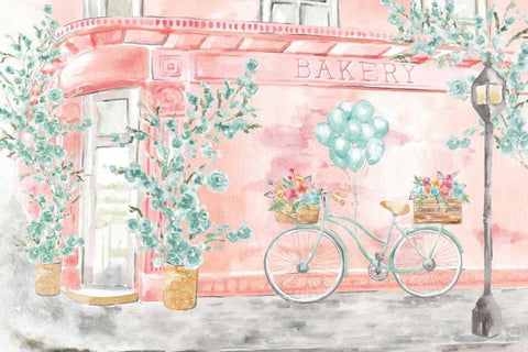 World Tour I Black Ornate Wood Framed Art Print with Double Matting by June, Dina