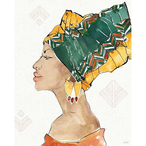 African Flair VII White Modern Wood Framed Art Print by Tavoletti, Anne