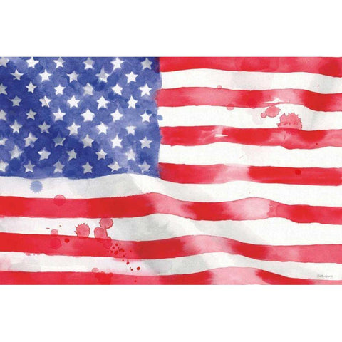 Americana Style I White Modern Wood Framed Art Print by Grove, Beth