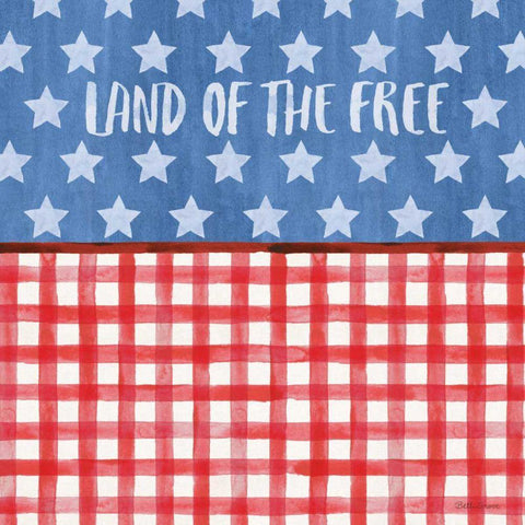 Americana Style VI Gold Ornate Wood Framed Art Print with Double Matting by Grove, Beth