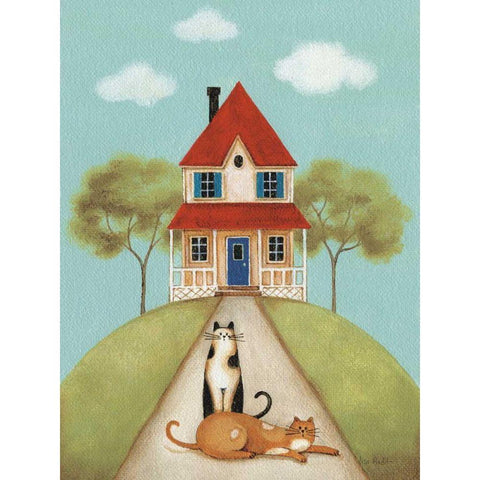 My Home V Black Modern Wood Framed Art Print with Double Matting by Audit, Lisa