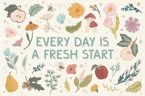 September Sweetness I White Modern Wood Framed Art Print with Double Matting by Marshall, Laura