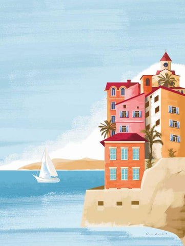 Las Palmas III Black Ornate Wood Framed Art Print with Double Matting by Escalante, Omar