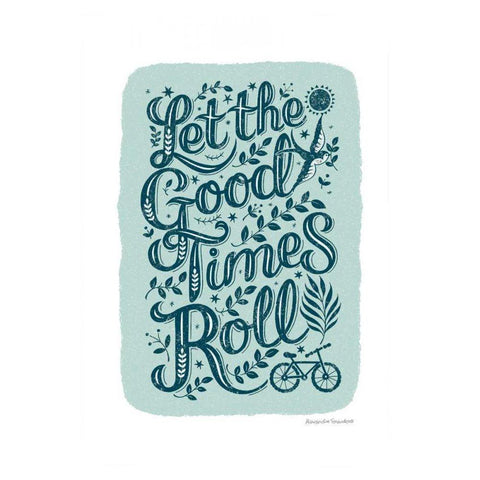 Good Times Roll Gold Ornate Wood Framed Art Print with Double Matting by Snowdon, Alexandra