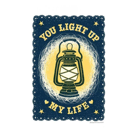 Light Up My Life White Modern Wood Framed Art Print by Snowdon, Alexandra