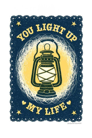 Light Up My Life White Modern Wood Framed Art Print with Double Matting by Snowdon, Alexandra