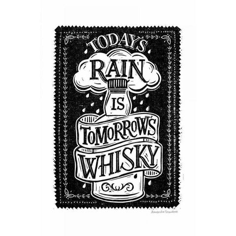 Whisky Rain Gold Ornate Wood Framed Art Print with Double Matting by Snowdon, Alexandra