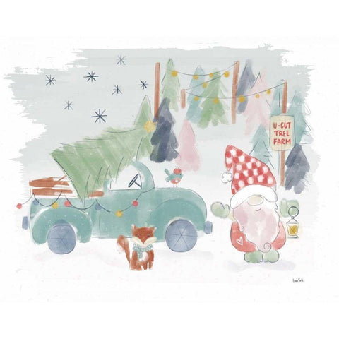 Woodland Wonders I Black Modern Wood Framed Art Print with Double Matting by York, Leah