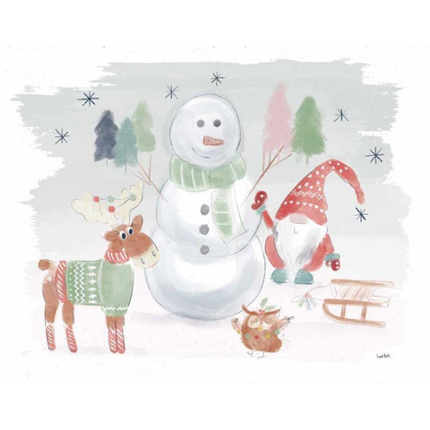 Woodland Wonders II White Modern Wood Framed Art Print by York, Leah