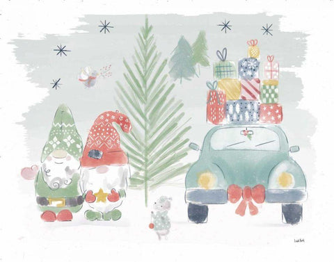 Woodland Wonders IV Black Ornate Wood Framed Art Print with Double Matting by York, Leah