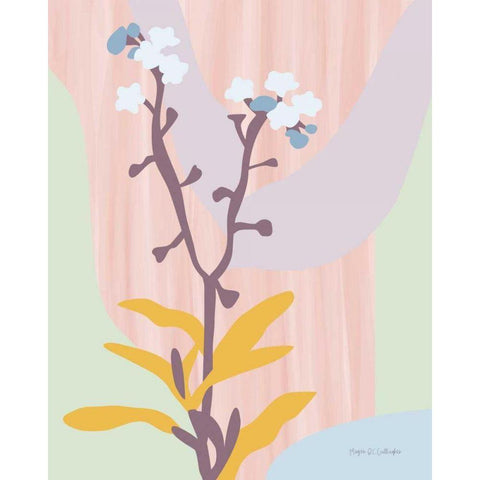 Dont Forget Me Pastel Black Modern Wood Framed Art Print by Gallagher, Megan