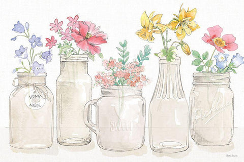 Peaceful Petals I Black Ornate Wood Framed Art Print with Double Matting by Grove, Beth