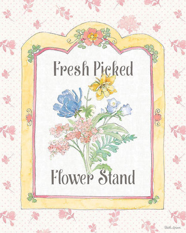 Peaceful Petals IV White Modern Wood Framed Art Print with Double Matting by Grove, Beth