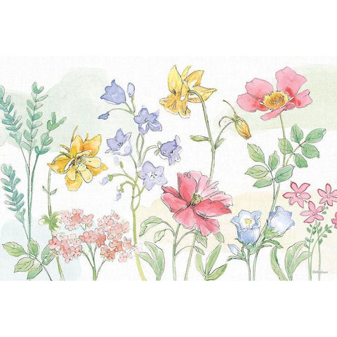 Peaceful Petals VI Gold Ornate Wood Framed Art Print with Double Matting by Grove, Beth